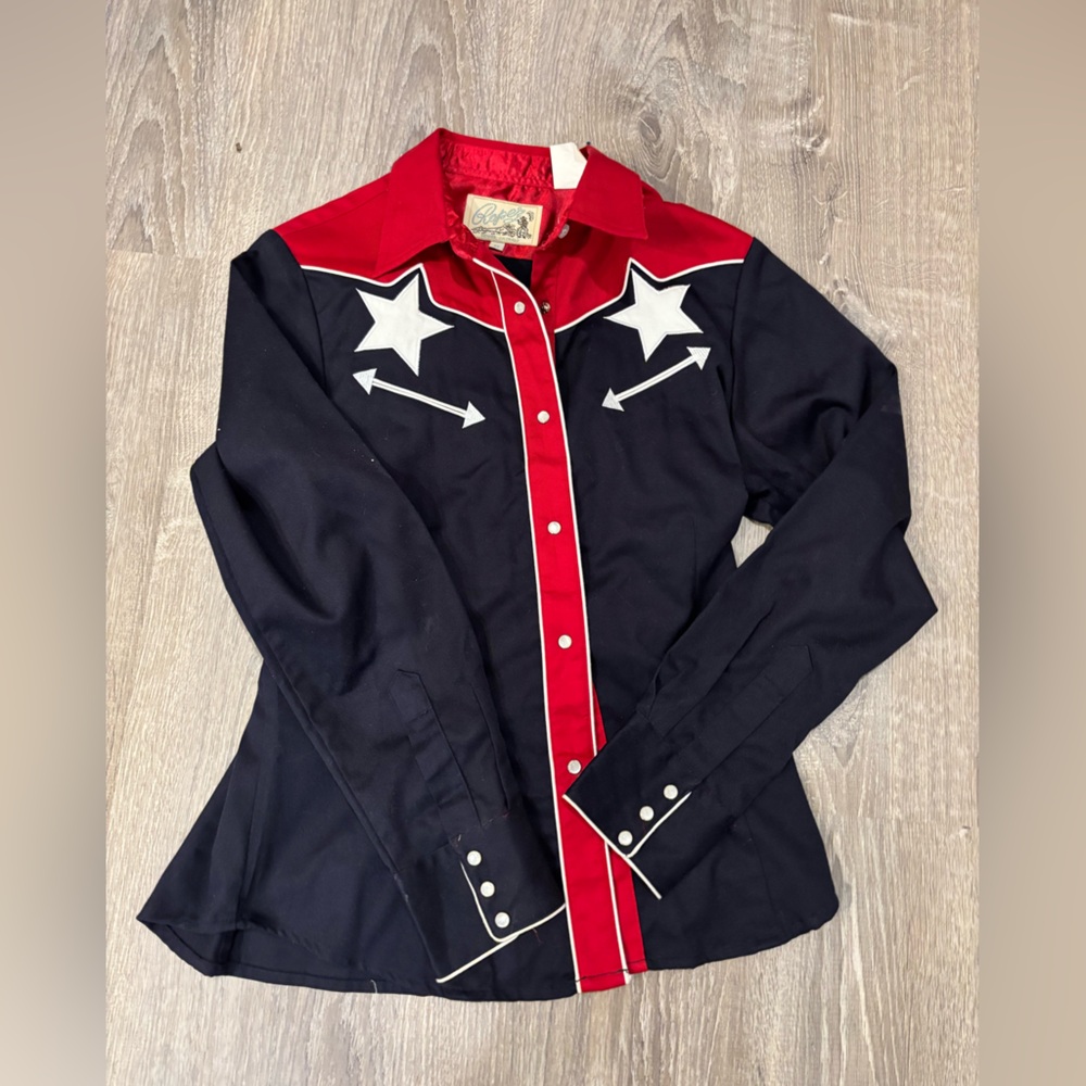 Vintage Western Button up Dress shirt